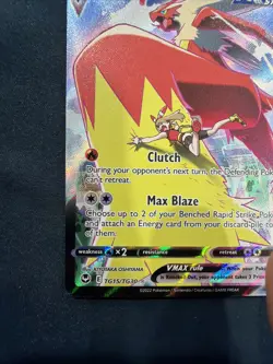 Pokemon Blaziken VMAX Ultra Rare Full Art Rapid Strike Holo TG15/TG30 - Image 5