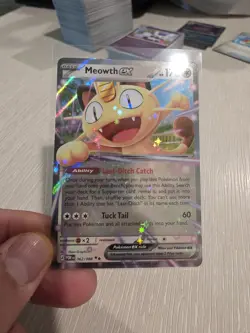 Meowth ex 062/088 DOUBLE RARE HOLO Perfect Order Me03 Pokemon TCG English Foil - Image 1