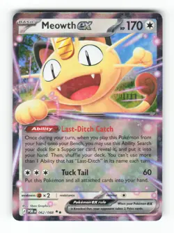 Meowth ex 062/088 Double Rare Perfect Order Pokemon Near Mint - Image 1
