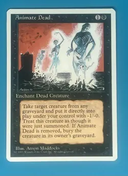 MTG Animate Dead 4th Edition Regular - Image 1