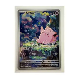 Pokemon TCG Clefairy 094/088 SV08 Surging Sparks Illustration Rare Holo ENG - Image 1