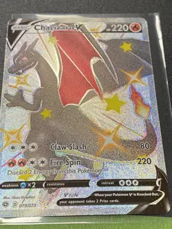 Pokemon Shiny Charizard V 079/073 Champions Path Secret Rare Full Art NM+ Gradea - Image 1