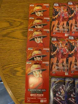Lot Of 35 One Piece TCG Packs. 18 EB-03, 7 OP-14, 5 OP-13, And 5 OP-15 - Image 2