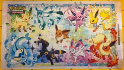 NEW Prismatic Evolutions Pokemon Card Playmat/Desk Mat CCG rubber back/non slip - Image 1