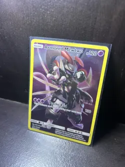 Armored Mewtwo Sun & Moon Black Star Promo English Pokemon Card 2019 #SM228 MP - Image 2