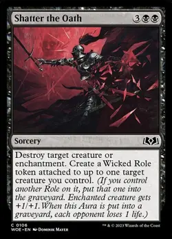 NM Foil Shatter the Oath, MTG, Wilds of Eldraine, Magic the Gathering, 106 - Image 1