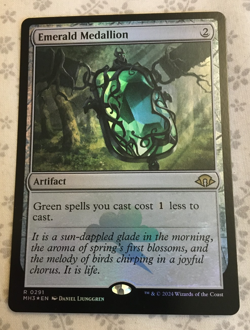 Emerald Medallion Foil ~ Modern Horizons 3 Near Mint Magic MTG - Image 1