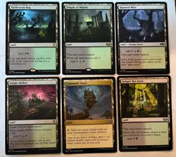 MTG golgari (green black) - Utility Land Lot - x6 NM regular MTG Commander - Image 1