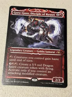 mtg showcase Goro-Goro Disciple of Ryusei, Kamigawa Neon Dynasty, slight play - Image 1