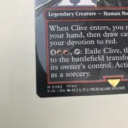 Clive, Ifrit's Dominant (Borderless) #385 Final Fantasy Regular MTG - Image 3