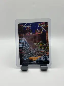 MTG, Trouble in Pairs 3 NM (Borderless) Teenage Mutant Ninja Turtles Source PZA - Image 1