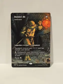 Donnie's Bo (Shadowspear) 17 Teenage Ninja Turtles Borderless Mythic Rare NM - Image 1