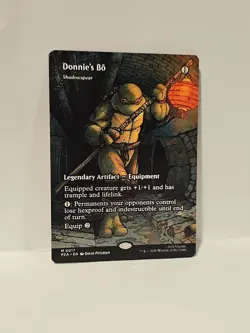 Donnie's Bo (Shadowspear) 17 Teenage Ninja Turtles Borderless Mythic Rare NM - Image 3