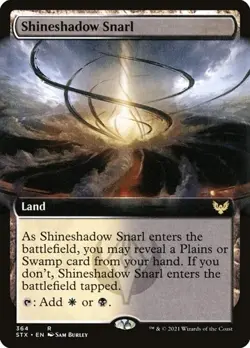 Shineshadow Snarl - Foil Extended Art STX LP MTG - Image 1