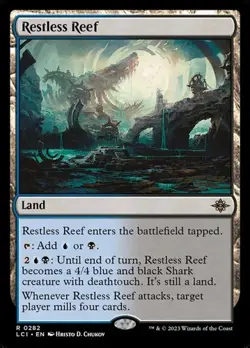 Restless Reef - Foil LCI LP MTG - Image 1