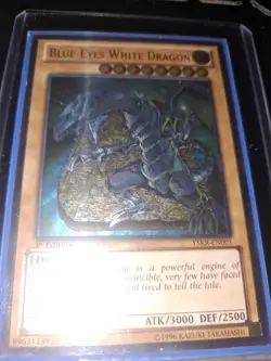 YuGiOh! Blue-Eyes White Dragon YSKR-EN001 Ultimate Rare 1st Ed LP - Image 2