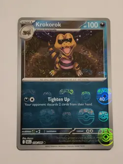 Krokorok (Master Ball Pattern) 058/086 Pokemon Black Bolt - Image 1