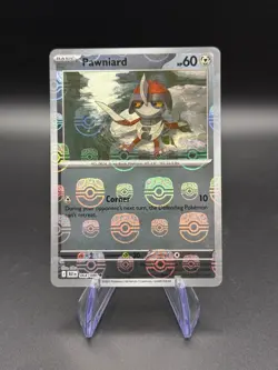 Pawniard (064/086) Master Ball Pattern | Pokemon Black Bolt | NM Holo - Image 1