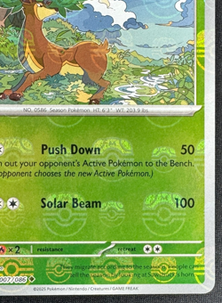 SAWSBUCK 007/086 NM UNCOMMON MASTER BALL PATTERN WHITE FLARE POKEMON 2025 - Image 2