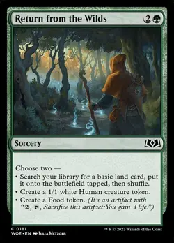 NM Foil Return from the Wilds, MTG, Wilds of Eldraine, Magic the Gathering, 181 - Image 1