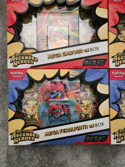 Pokemon TCG Ascended Heroes EX Boxes - Feraligatr, Emboar, Meganium - NEW SEALED - Image 4