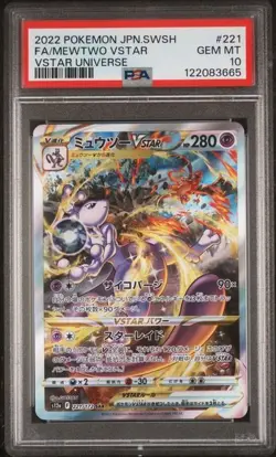 2022 POKEMON JAPANESE SWORD & SHIELD VSTAR UNIVERSE FULL ART/MEWTWO VSTAR PSA 10 - Image 1