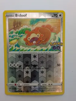 Bidoof (Peelable Ditto) 059/078 - Pokemon GO Pokemon TCG NM - Image 1