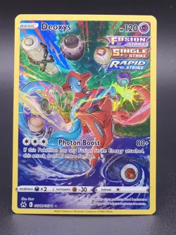 NM 2023 Pokemon Crown Zenith: Galarian Gallery Deoxys #GG12/GG70 Ink Error - Image 1