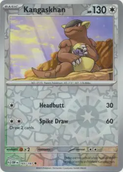 Kangaskhan 165/197 Reverse Holo | Obsidian Flames | Pokemon Card - Image 1