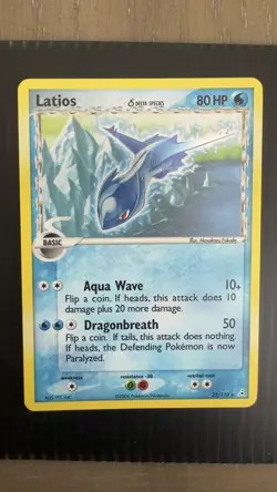 Pokemon TCG Latios Delta Species EX Holon Phantoms 22/110 Holo Rare Card - Image 1