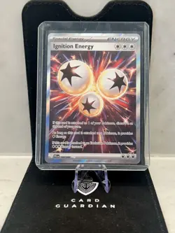 Pokemon Ignition Energy 124/094 Phantasmal Flames Full Art Holo Rare NM - Image 1