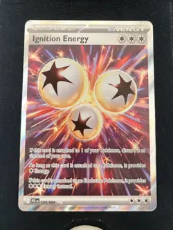 Pokemon Ignition Energy 124/094 Phantasmal Flames Full Art Holo Rare NM - Image 3