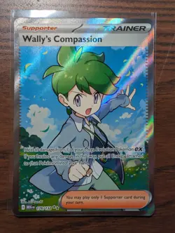 Wally's Compassion 176/132 Full Art ME01: Mega Evolution 2025 Pokemon NM - Image 1