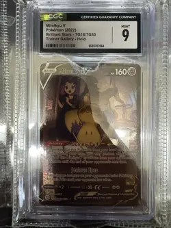 Mimikyu V Rare CGC Mint 9 2022 Brilliant Stars TG16/TG30 Pokemon TCG - Image 1