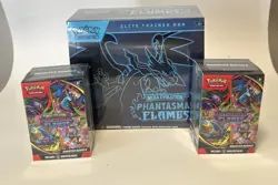 NEW Pokemon ETB Elite Trainer Box Phantasmal Flames + 2 Booster Bundles Pokemon - Image 2