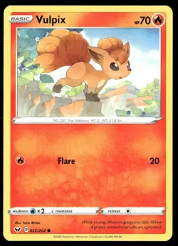 2020 Sword & Shield Vulpix Basic/Common #22 - Image 1
