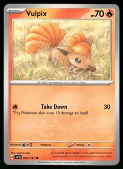 2024 Scarlet & Violet Series - Surging Sparks Vulpix Common #16 - Image 1
