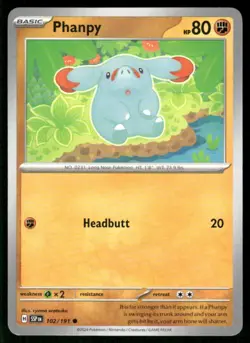 2024 Scarlet & Violet Series - Surging Sparks Phanpy Common #102 - Image 1