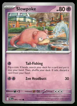 2023 Scarlet & Violet Series - Paldea Evolved Slowpoke Common #85 - Image 1