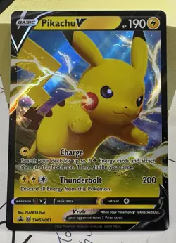 Pokemon TCG Pikachu V Promo SWSH061 Sword & Shield Promo Holo - Image 1