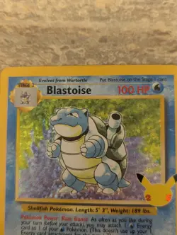 POKEMON CELEBRATIONS CLASSIC COLLECTION BLASTOISE HOLO 2/102 NM 25TH ANNIVERSARY - Image 3