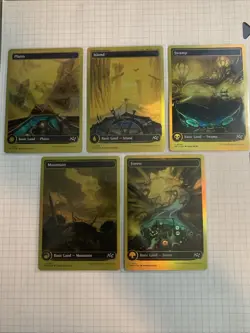 MTG Foil Full Art First Place Aetherdrift DFT Basic Lands MINT - Image 1
