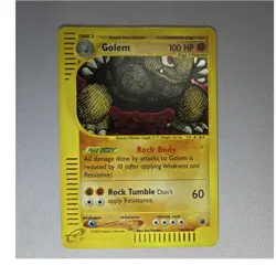 Pokemon Golem Expedition Base Set Holo Rare *Damaged* - Image 1