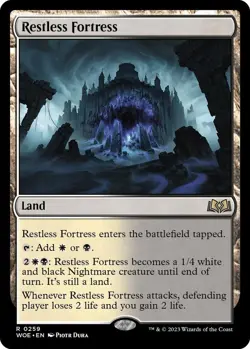 NM Foil Restless Fortress, MTG, Wilds of Eldraine, Magic the Gathering, 259 - Image 1