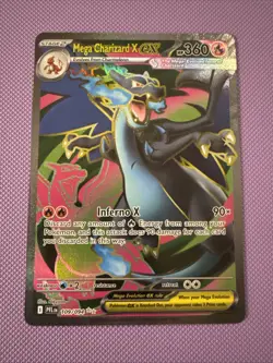 Mega Charizard X ex 109/094 Pokemon Phantasmal Flames Full Art Ultra NM Mint - Image 1