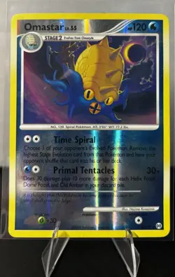 Pokemon TCG Omastar Arceus 2009 23/99 Stage 2 120HP Reverse Holo Rare NM - Image 1