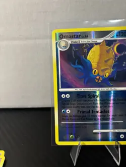 Pokemon TCG Omastar Arceus 2009 23/99 Stage 2 120HP Reverse Holo Rare NM - Image 2
