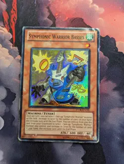 YUGIOH! -SYMPHONIC WARRIOR BASES-SUPER RARE-STOR-EN033 HEAVY PLAYED - Image 1