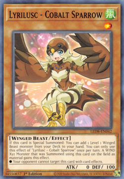 Lyrilusc - Cobalt Sparrow LED8-EN042 1st ED Yu-Gi-Oh! - Image 1