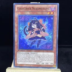 Ghostrick Nekomusume - LVAL-EN023 - Common - 1st Edition - Yugioh TCG - Image 1